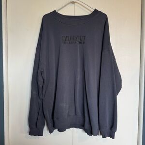 Taylor Swift Iconic The Eras Tour Blue Crewneck Sweatshirt - XL